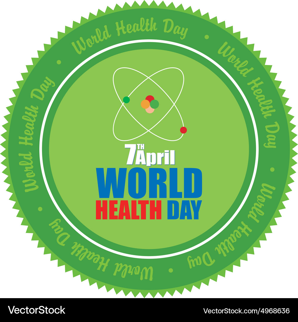 Isolated label with text and elements for world Vector Image