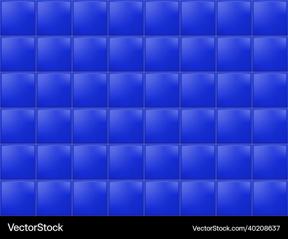 Blue Subway Tile Pattern Vector Image