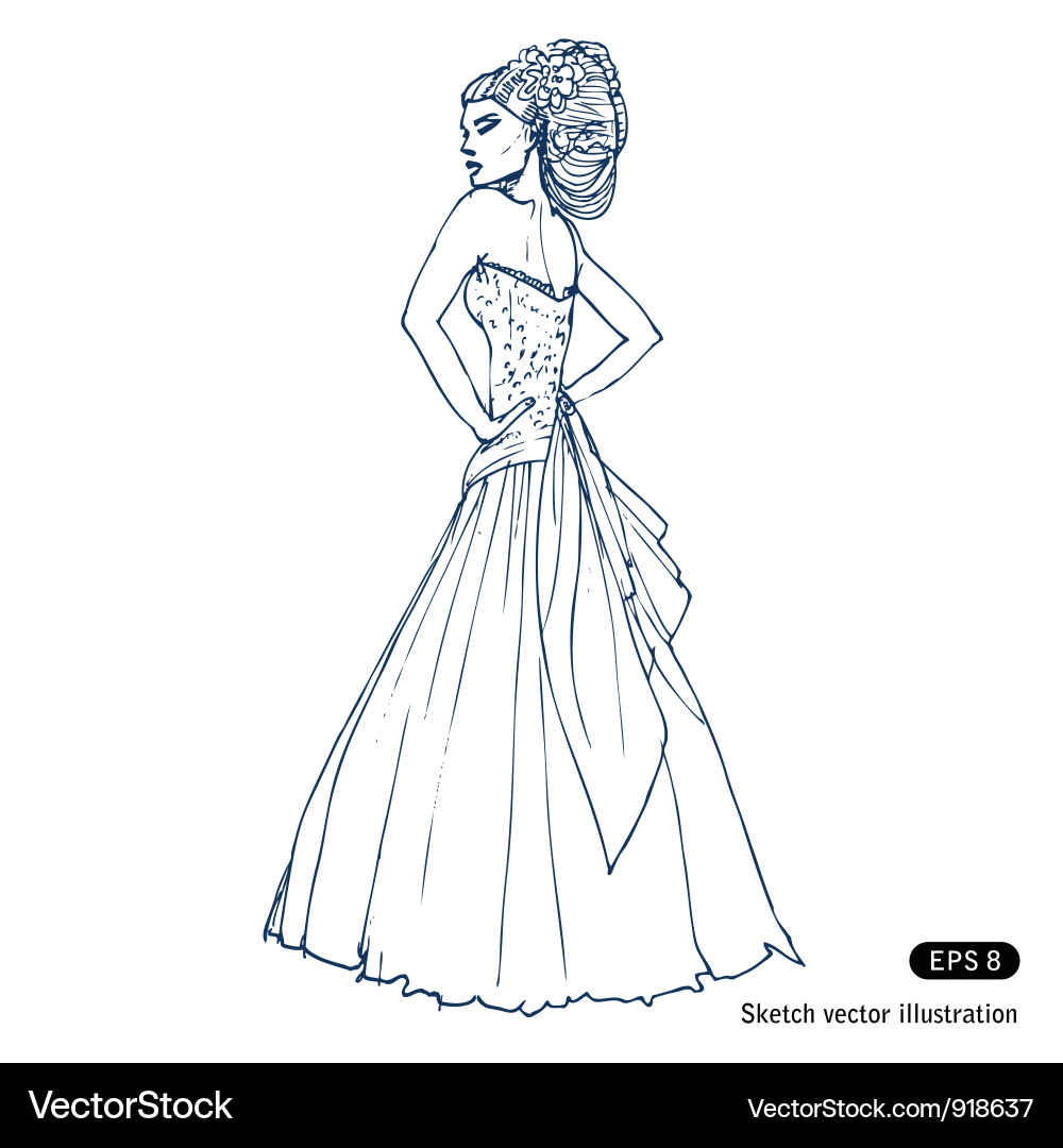 Bride Vector Image