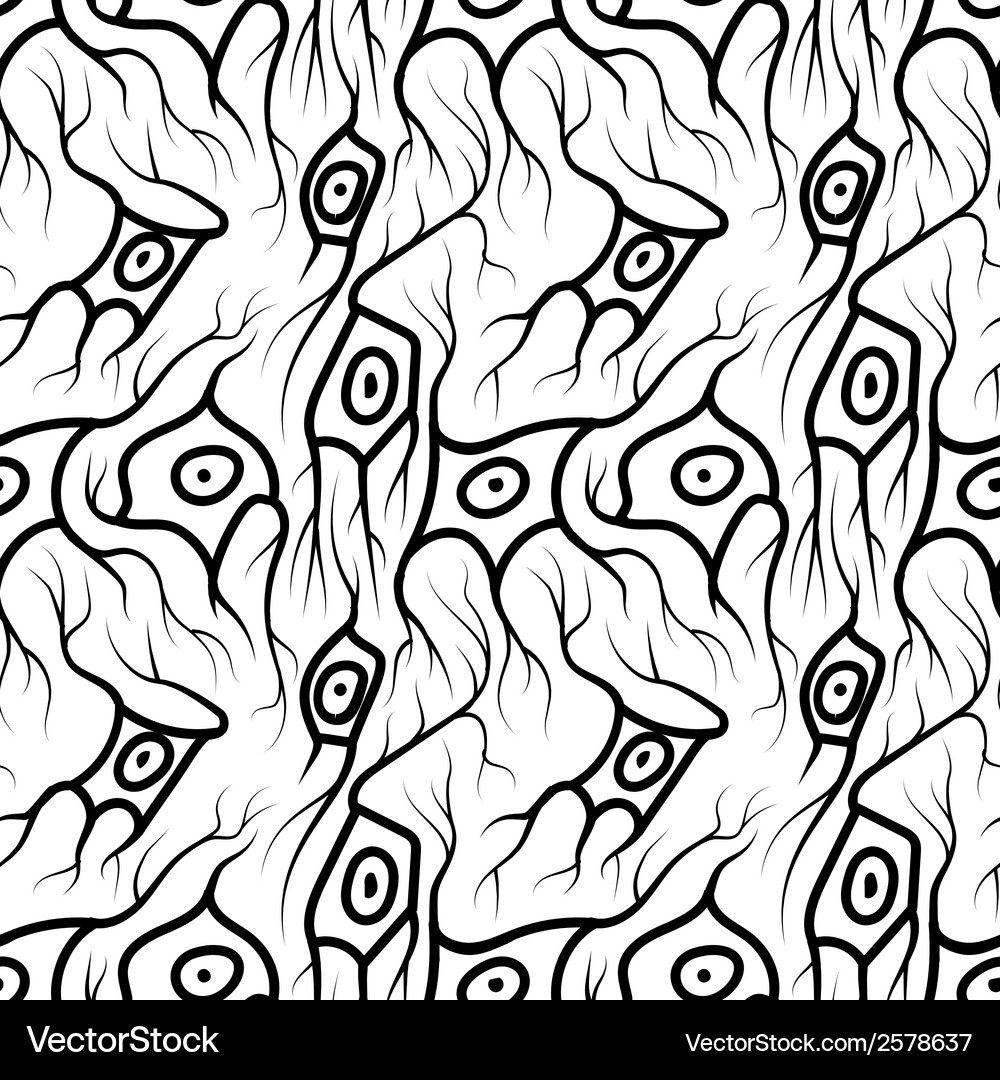 Neuron Pattern - Seamless Neural Network Vector Image