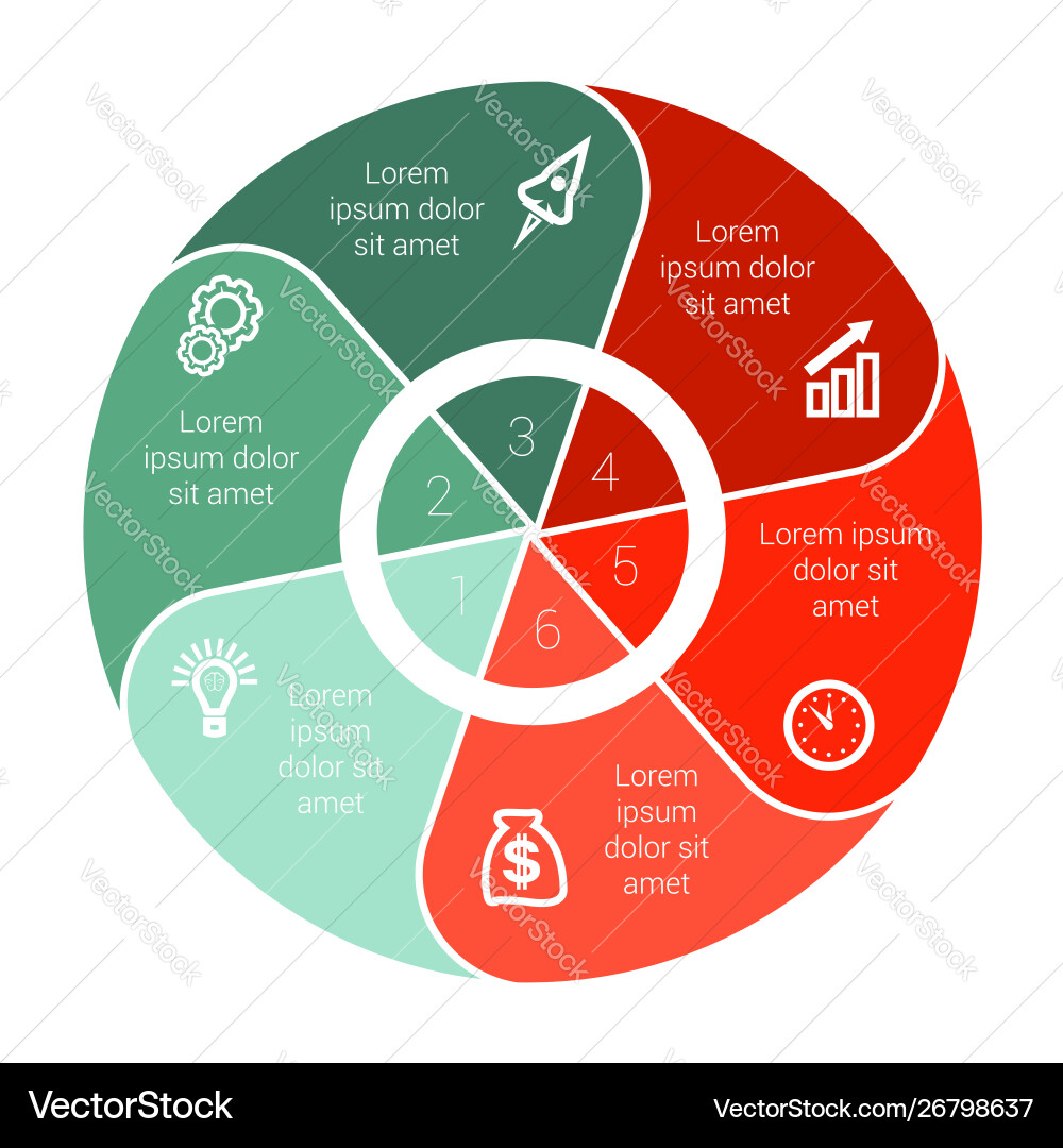 Pie chart data elements for template infographics Pie chart data elements for template infographics vector image