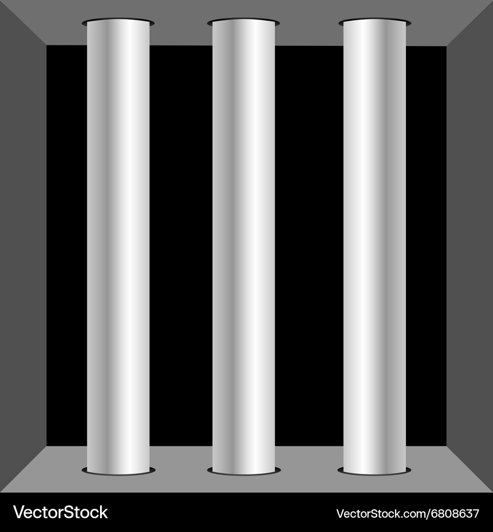 Prison window for background Vector Image