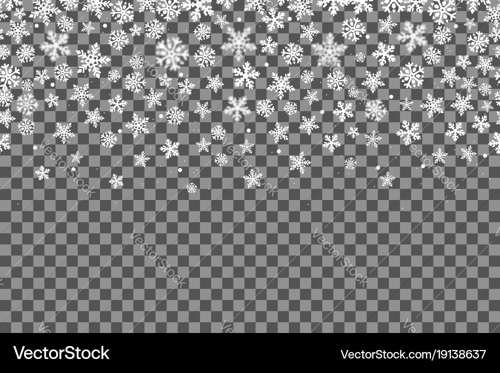 Snowflake Seamless Pattern Vector Image