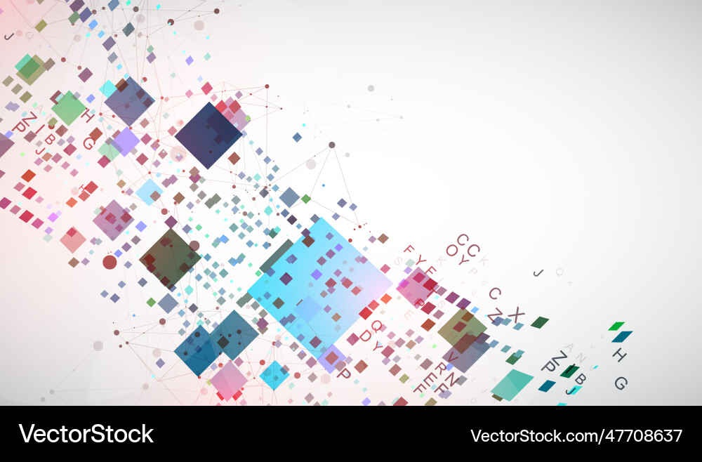 Template for science and technology presentation Template for science and technology presentation vector image