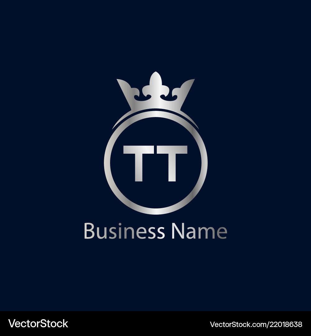 Initial letter tt logo template design Royalty Free Vector