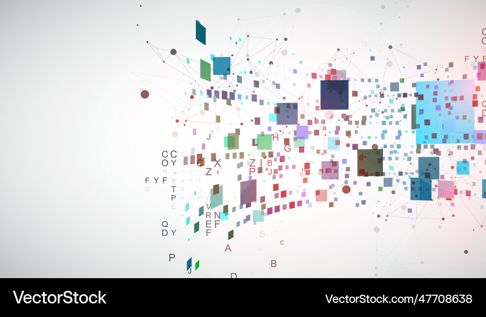 Template for science and technology presentation Template for science and technology presentation vector image