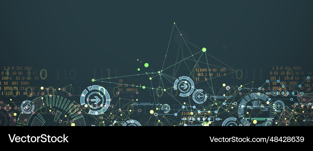 Abstract technology circuit board high computer vector image