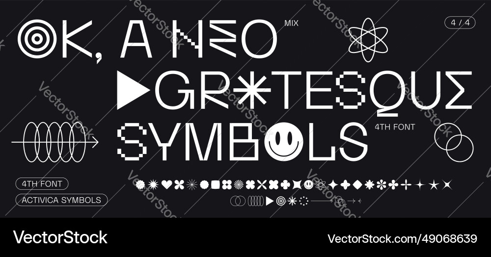 Headline grunge alphabet Headline grunge alphabet vector image