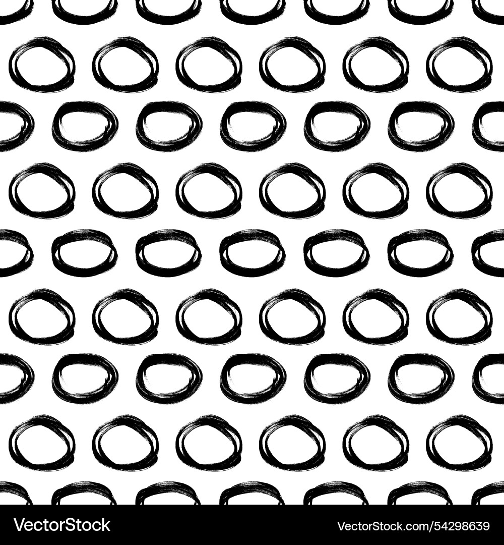 Seamless pattern with sketch circles shape Seamless pattern with sketch circles shape vector image