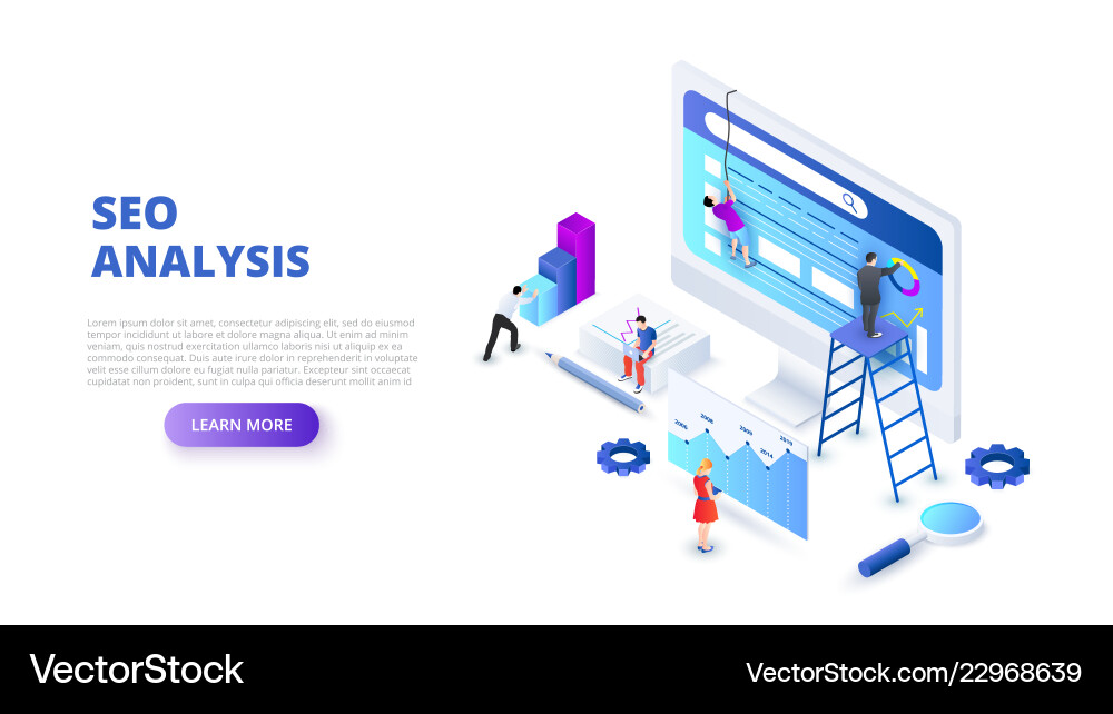 SEO Analytics & Optimization Concepts vector image