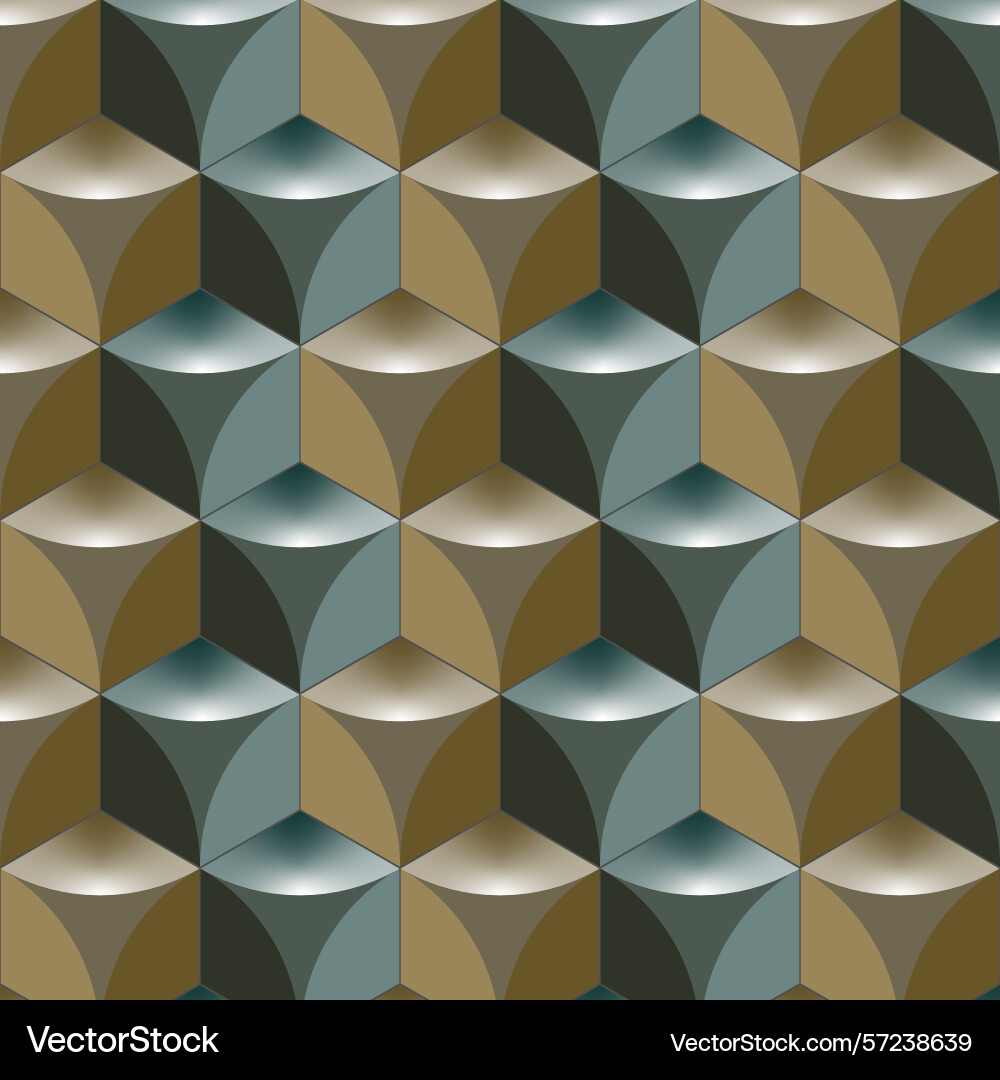 Three-dimensional geometric abstract pattern Three-dimensional geometric abstract pattern Vector Image