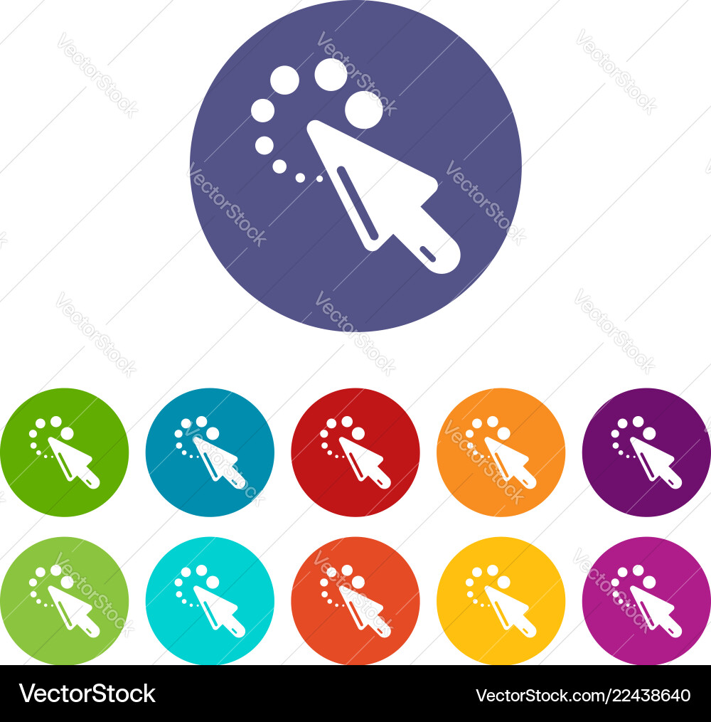 Cursor loading icon simple black style Royalty Free Vector