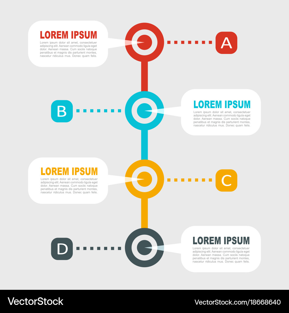 Infographic template can be used for workflow vector image
