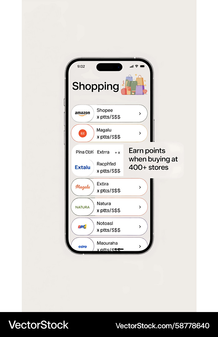 Smartphone Shopping List with Discount Alert Vector Image
