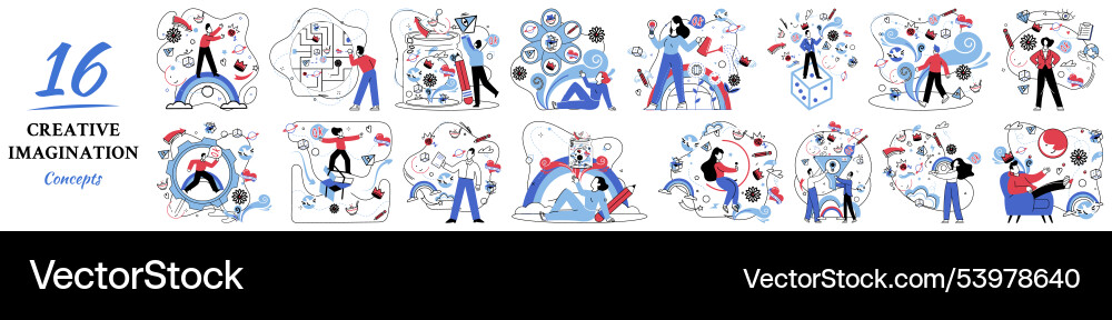 Thinking imagination is architect constructing Thinking imagination is architect constructing Vector Image