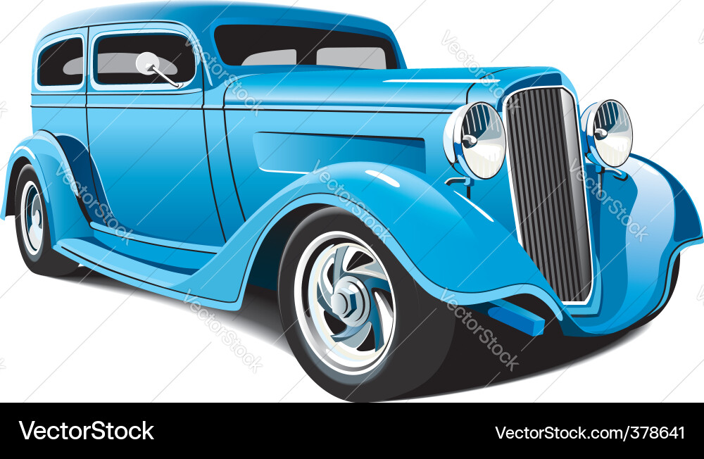 Classic Hot Rod Vector Image