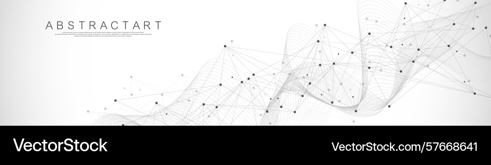 Global network connection concept big data vector image