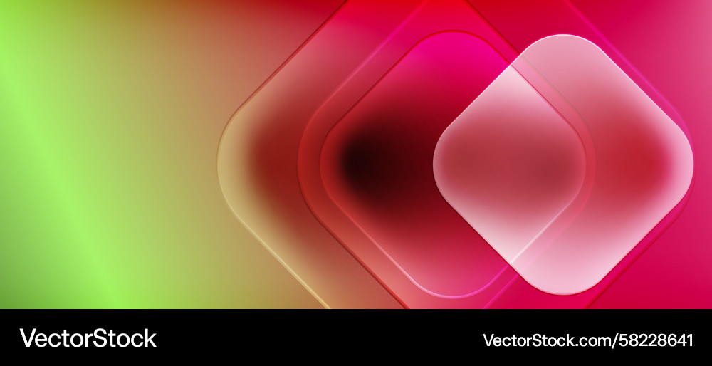 Gradient Square Overlap Vector Image