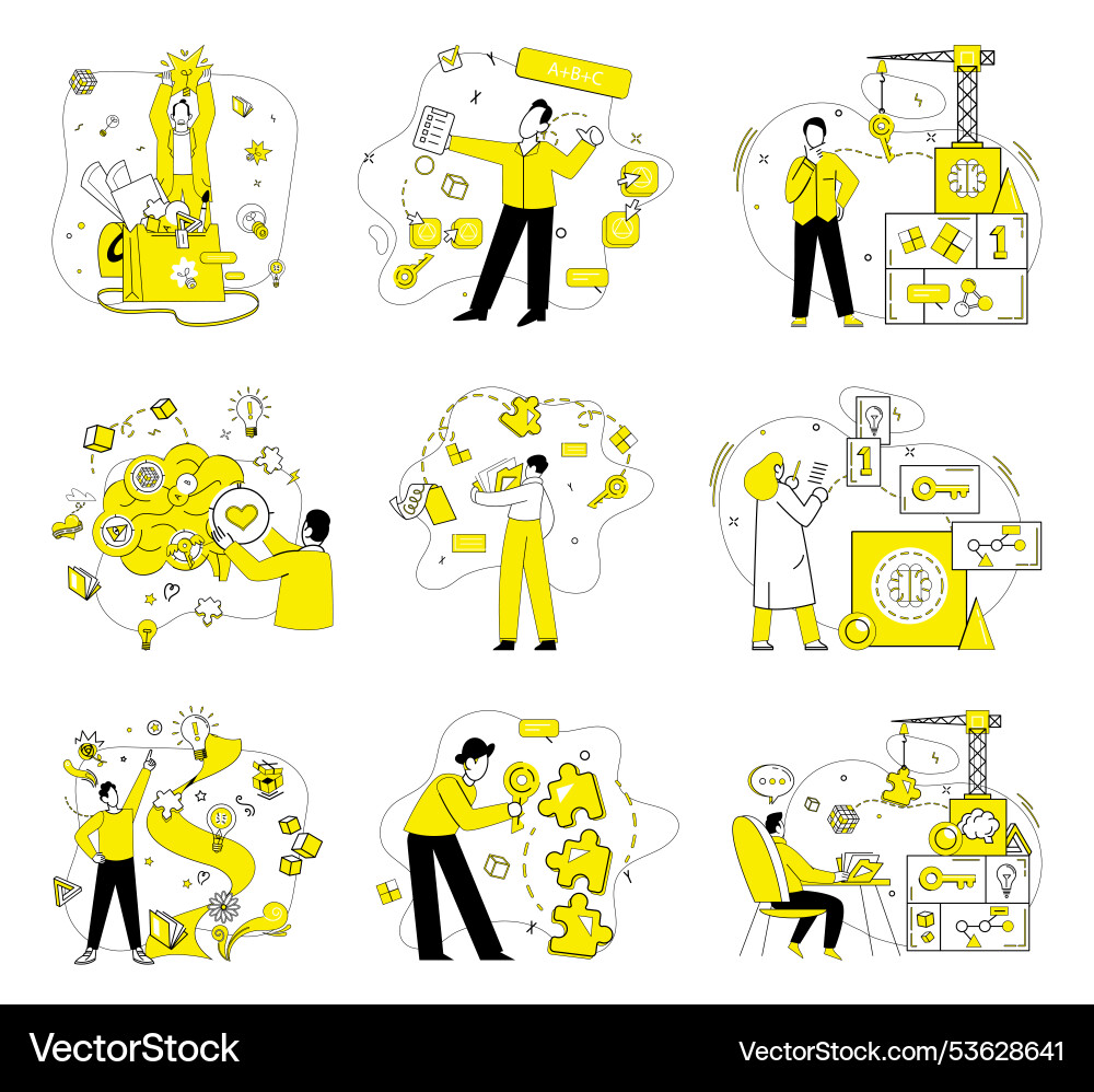Problem solving dilemmas transform Problem solving dilemmas transform vector image
