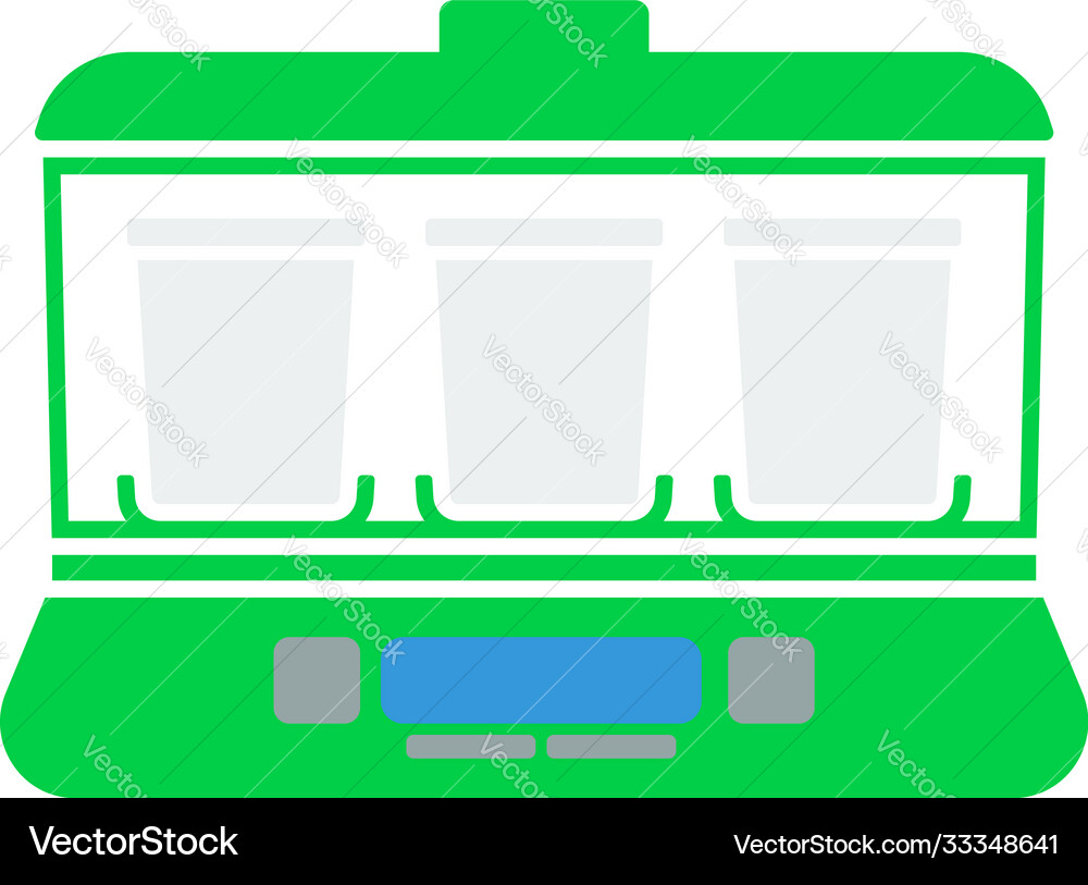 Yogurt maker machine icon vector image