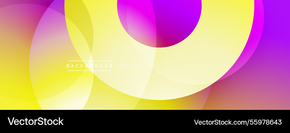 Background design with overlapping circular Vector Image