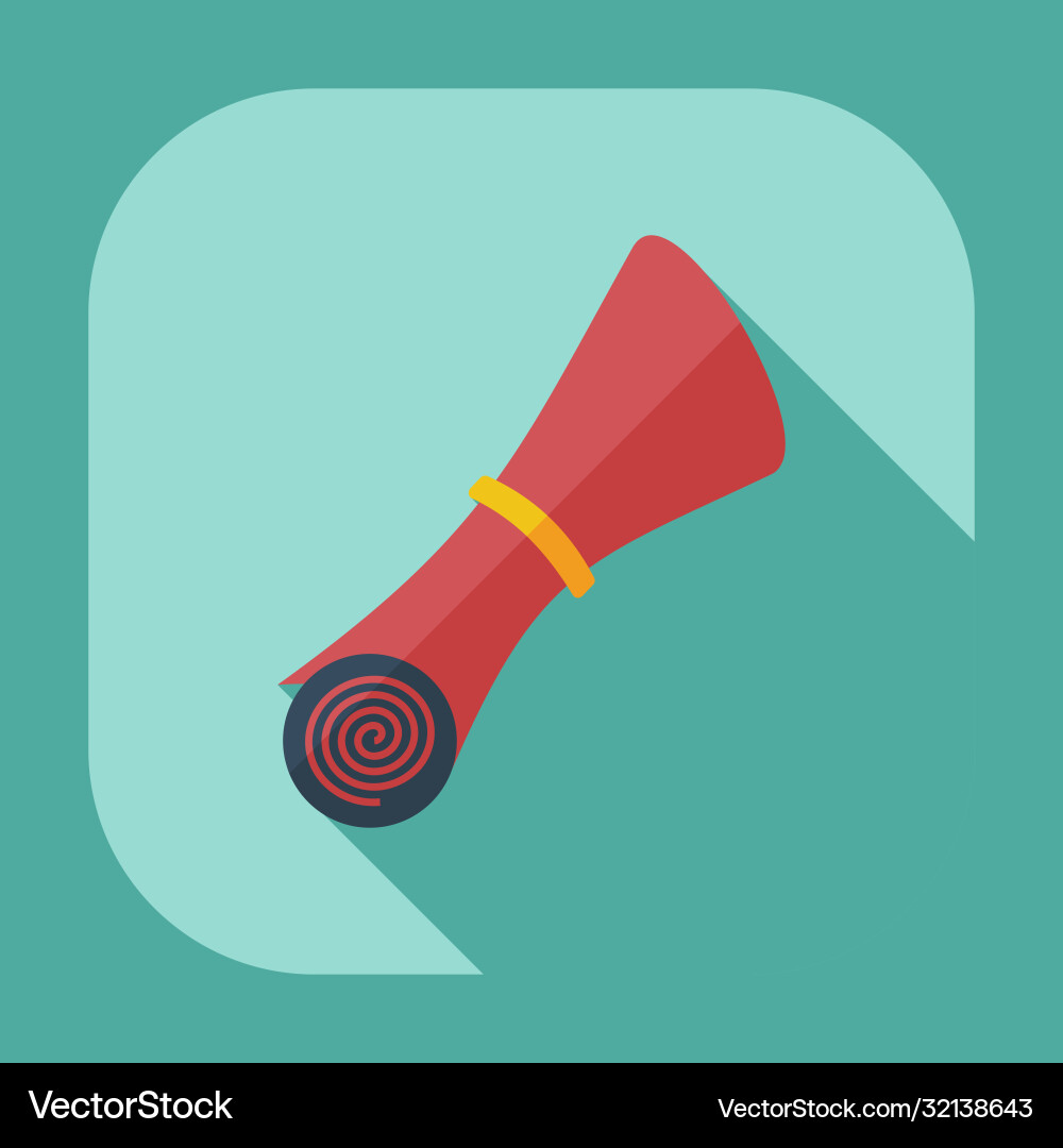 Flat modern design with shadow icons folder decree Vector Image