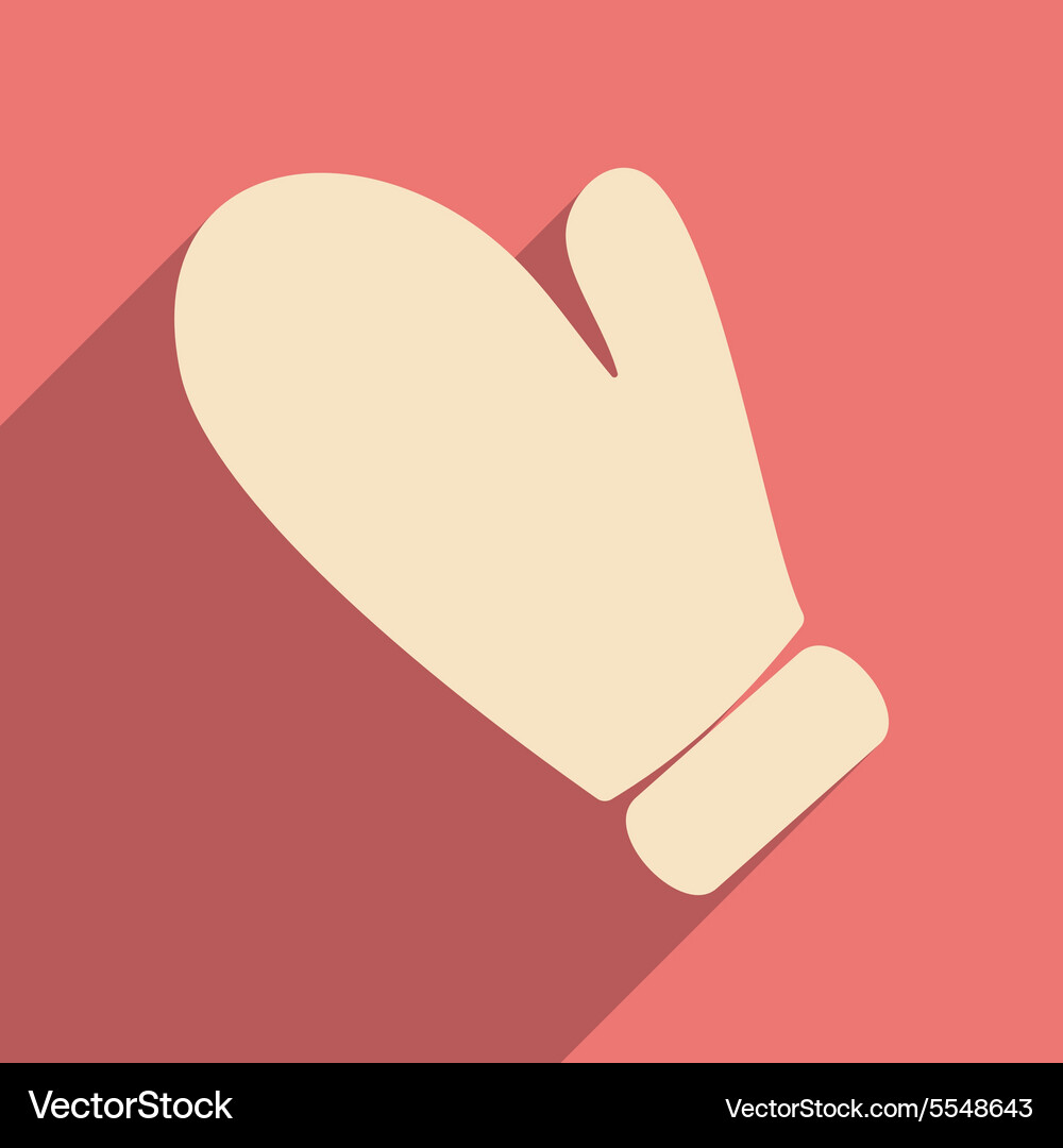 Flat with shadow icon and mobile application Vector Image