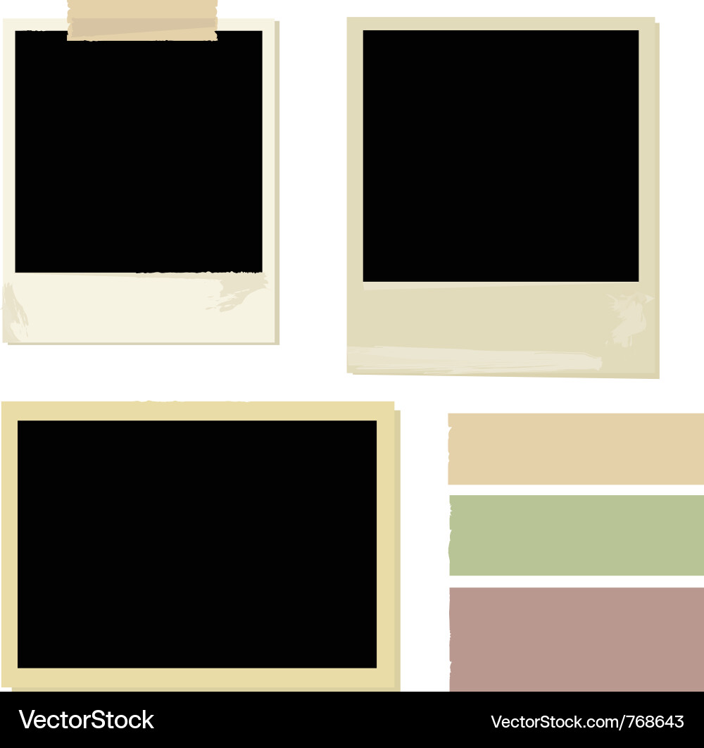 Simple Set Photo Photo set Royalty Free Vector Image - VectorStock