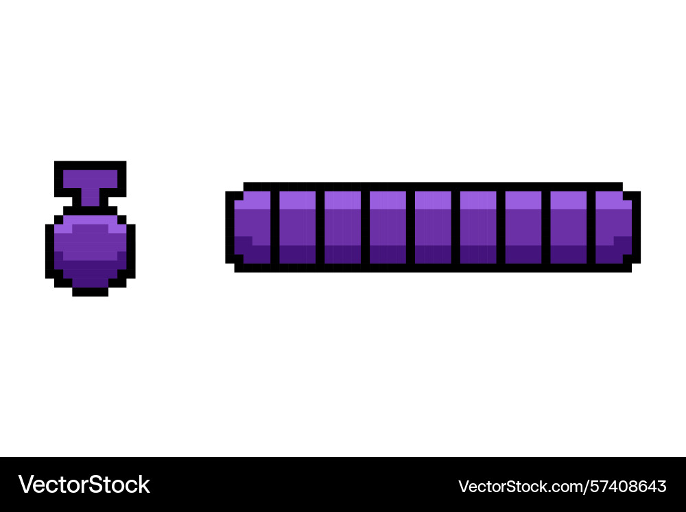 Pixel Spiel ui Element die interaktive Pixel Spiel ui Element die interaktive vektorbild