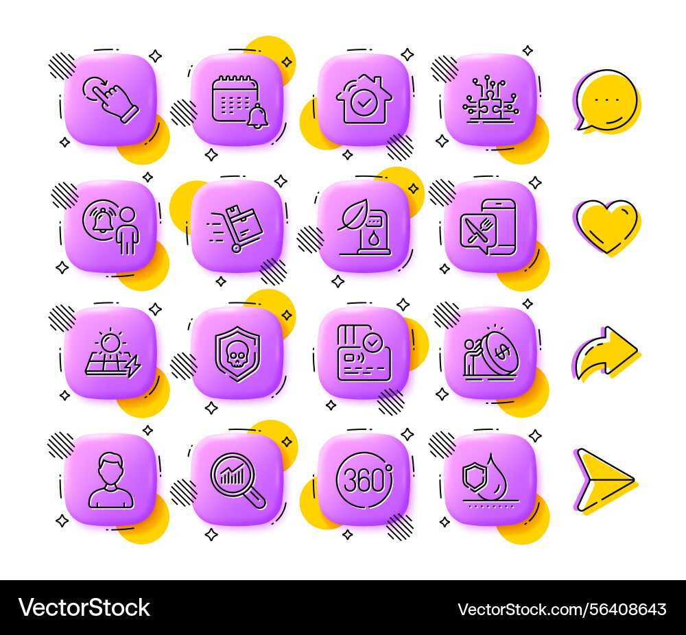 User notification 360 degrees and cyber attack User notification 360 degrees and cyber attack Vector Image