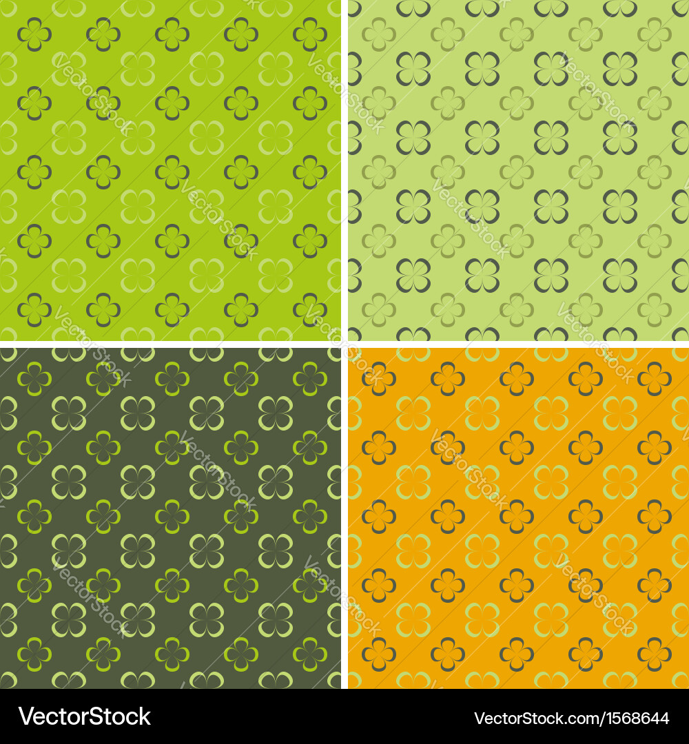 4 retro seamless pattern Vector Image