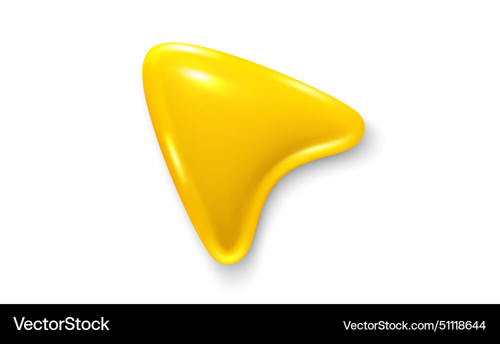 Arrow pointer mouse cursor 3d icon computer Arrow pointer mouse cursor 3d icon computer vector image