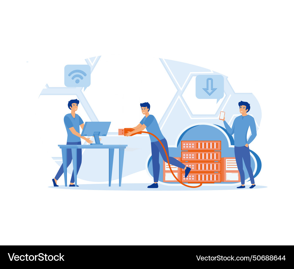 Cloud computing 1 web technology data Cloud computing 1 web technology data Vector Image