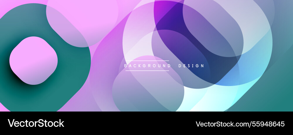 Circular abstract design with overlapping Circular abstract design with overlapping vector image