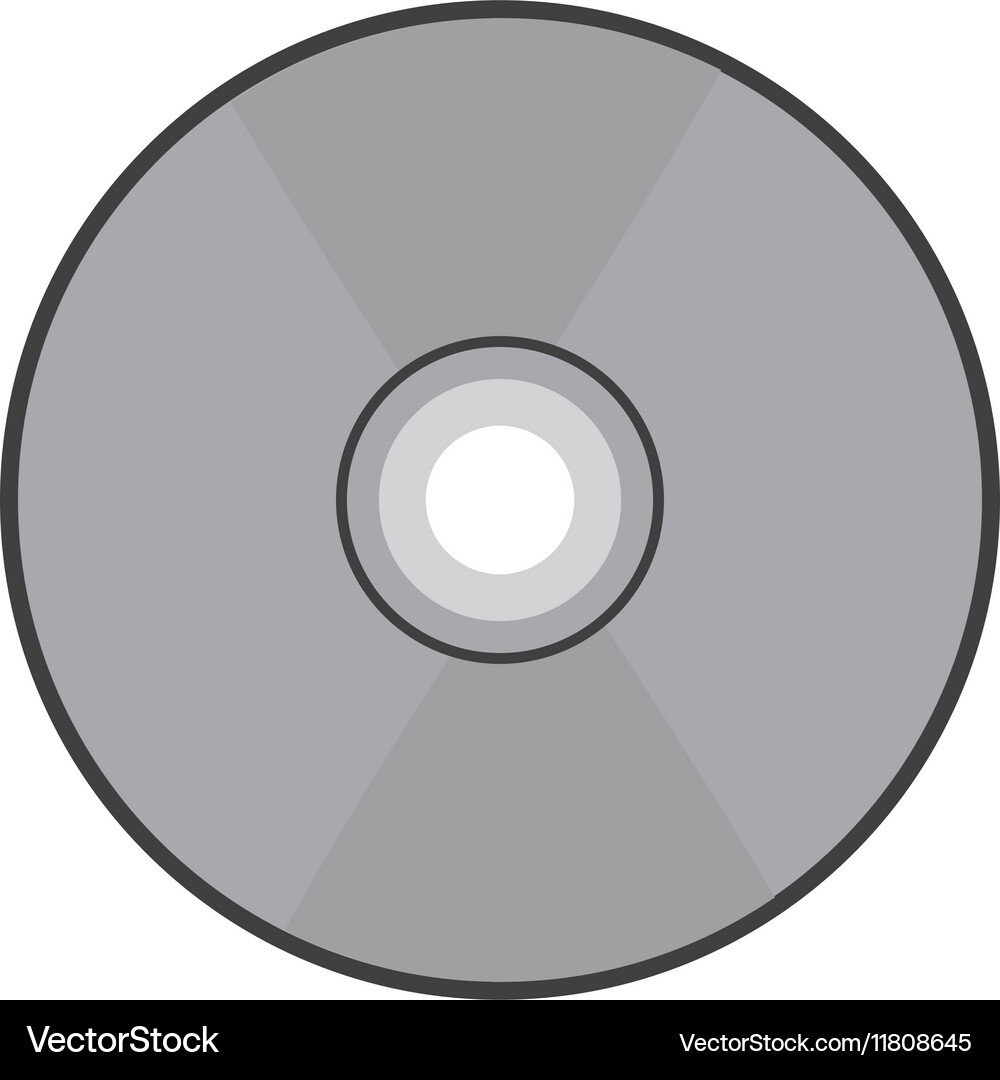 Compact disk audio device icon – Royalty-Free Vector | VectorStock
