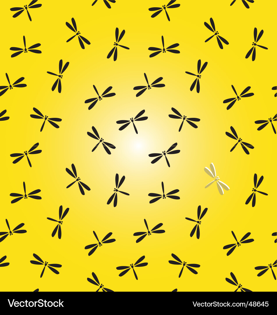 Dragonfly Wing Pattern Vector Image