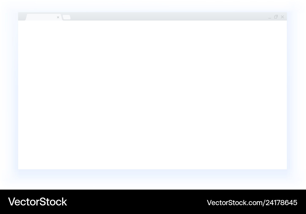 Isolated Web Browser Window vector image