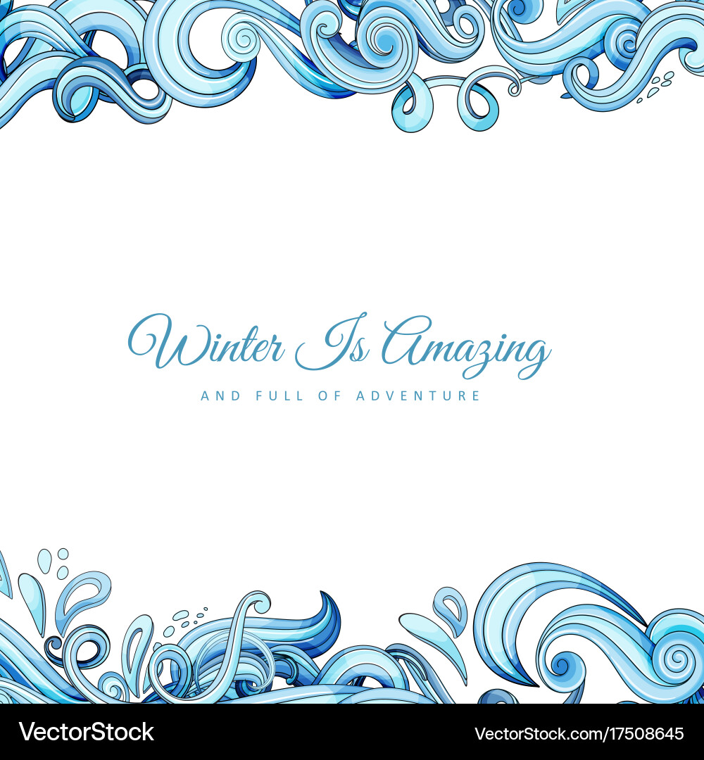Sea waves Royalty Free Vector Image - VectorStock