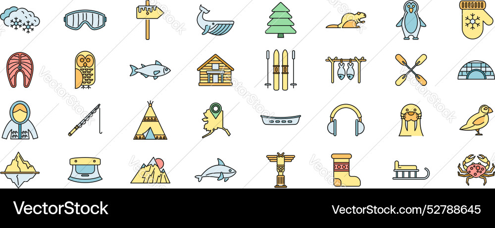 This set of icons is representing various aspects This set of icons is representing various aspects vector image