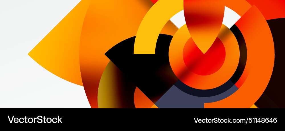 A colorful abstract background with circles Vector Image