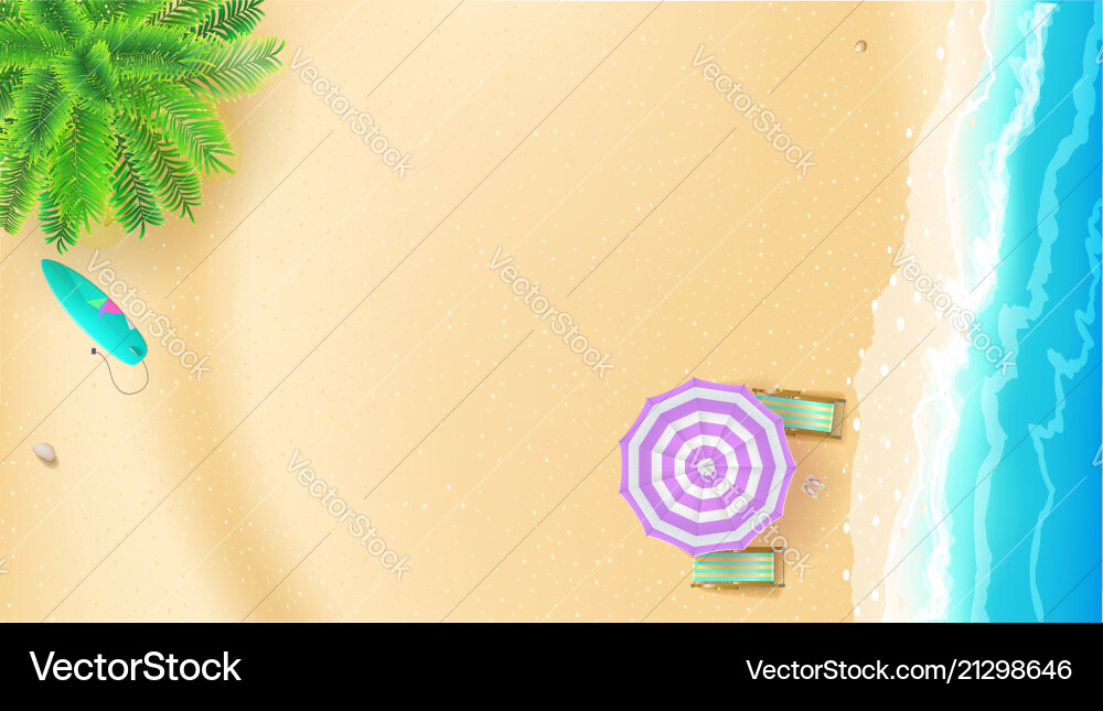 Meerblick und Sandstrand Blick auf den Sommer Meerblick und Sandstrand Blick auf den Sommer vektorbild