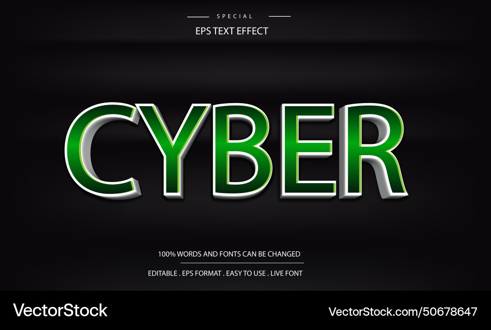 Cyber-Text-Effekt editierbar Hacker und Sicherheit Cyber-Text-Effekt editierbar Hacker und Sicherheit Vektorbild