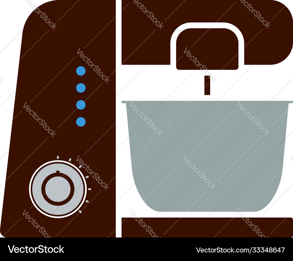 Kitchen food processor icon Royalty Free Vector Image