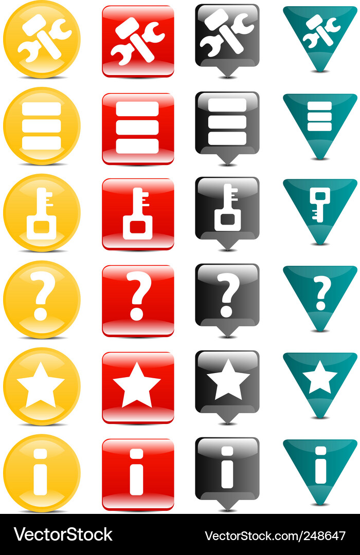 Tools icons Vector Image