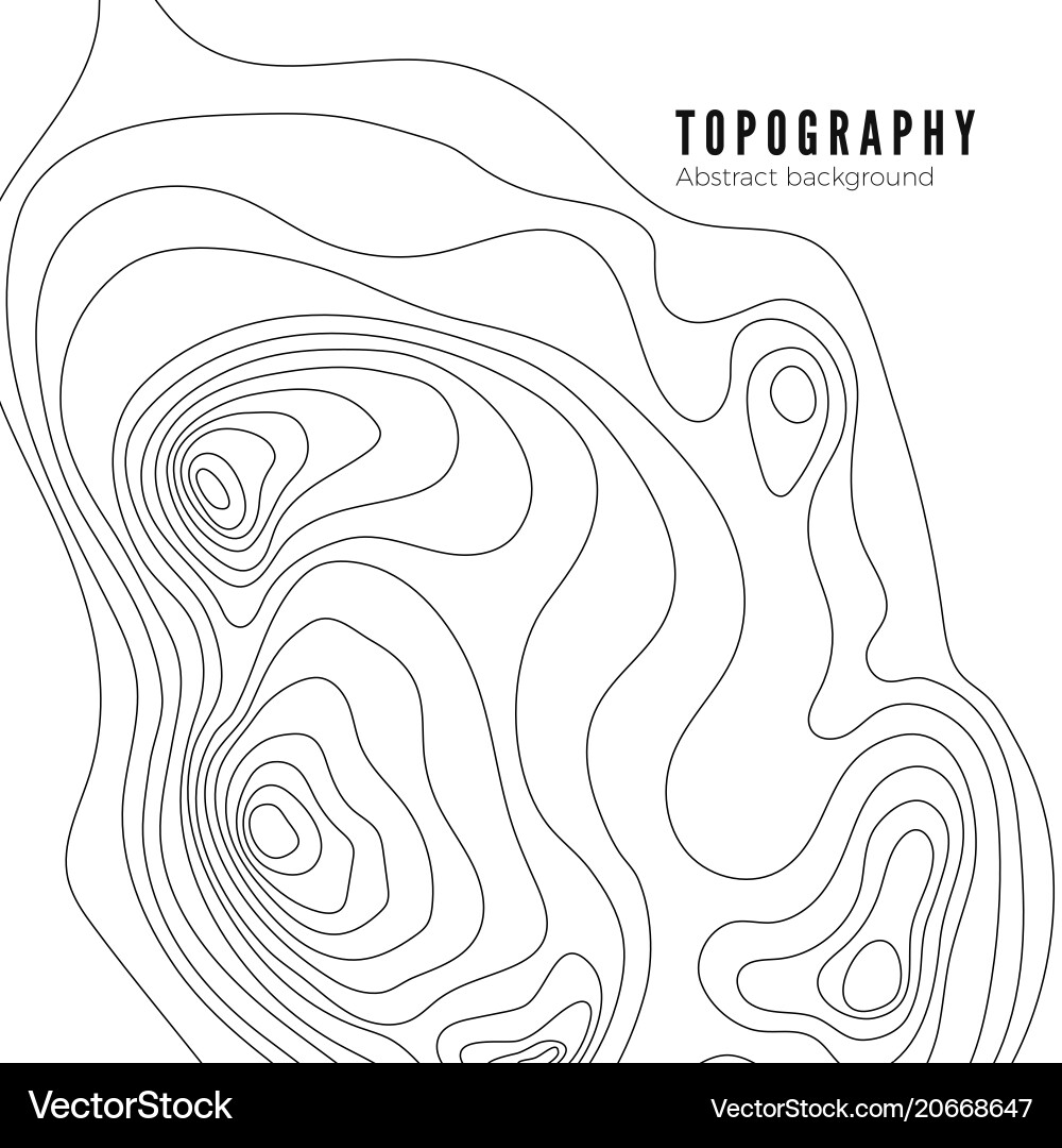 Topographic Contour Map Background Royalty Free Vector Image