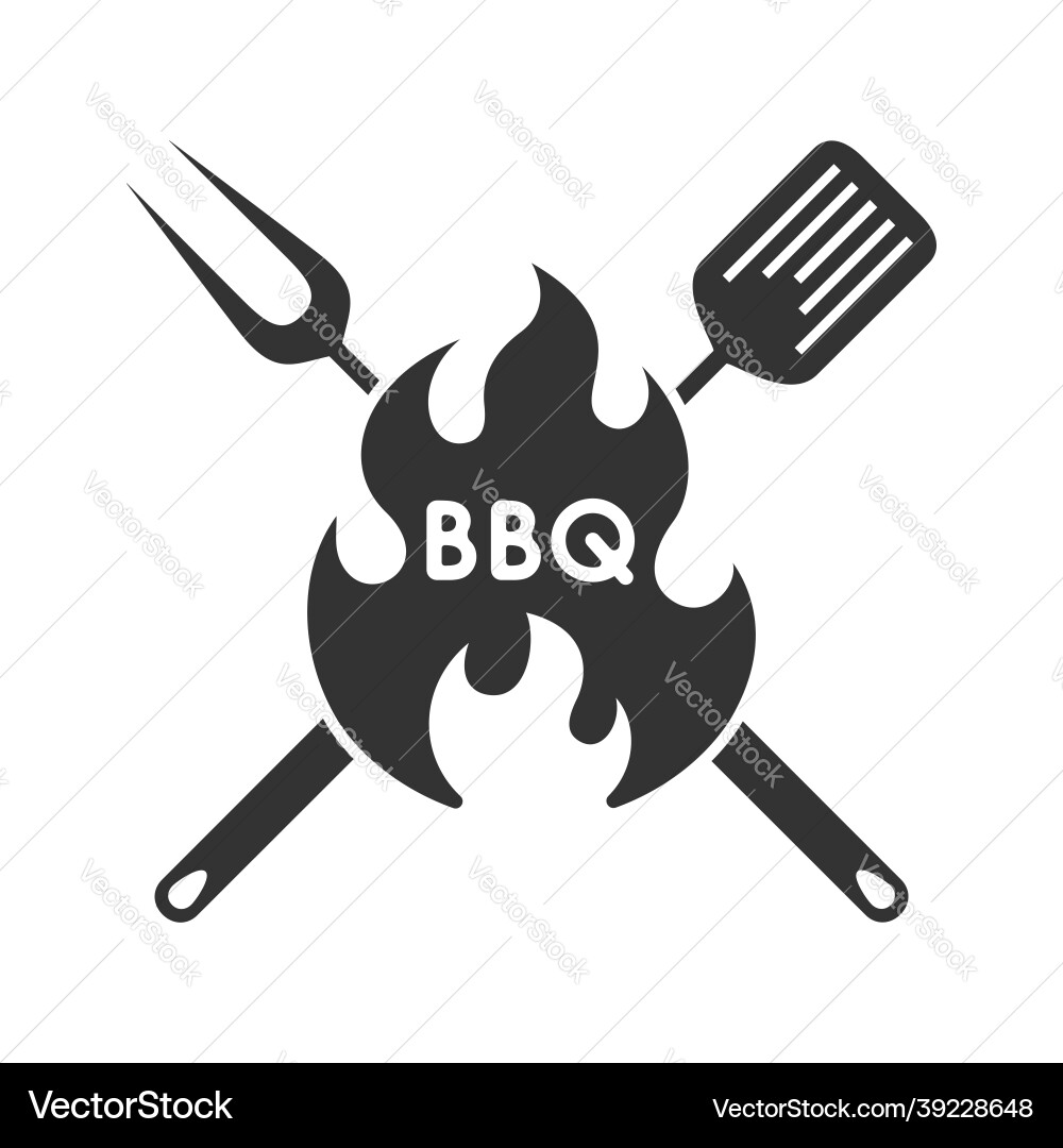 Barbecue Emblem Vector Image