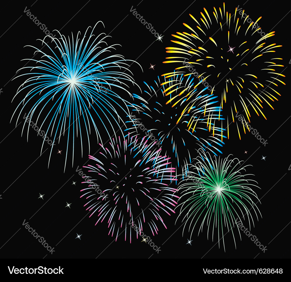 Fireworks Royalty Free Vector Image - VectorStock