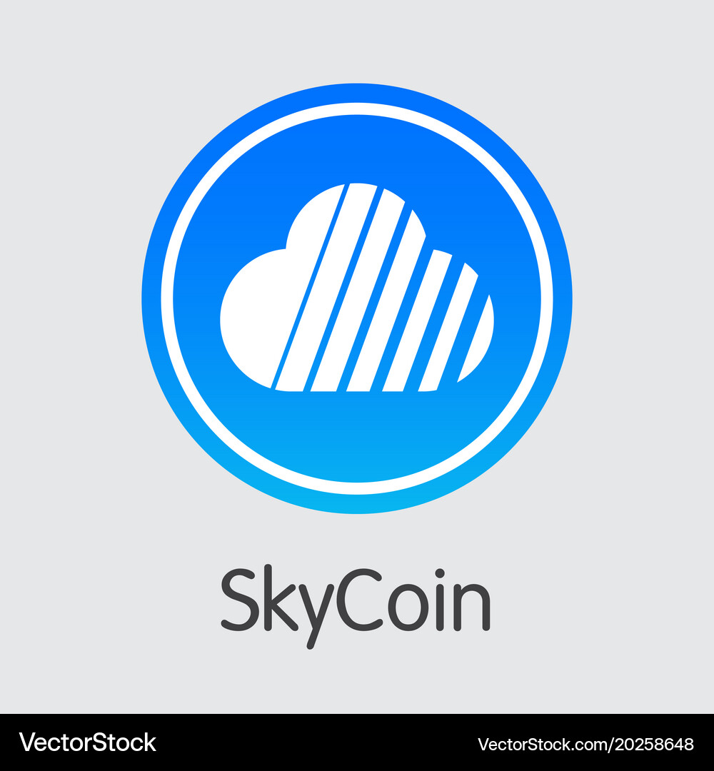 Skycoin - crypto currency icon – Royalty-Free Vector | VectorStock