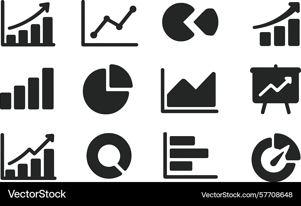 Visual representation of diverse data analysis Visual representation of diverse data analysis vector image