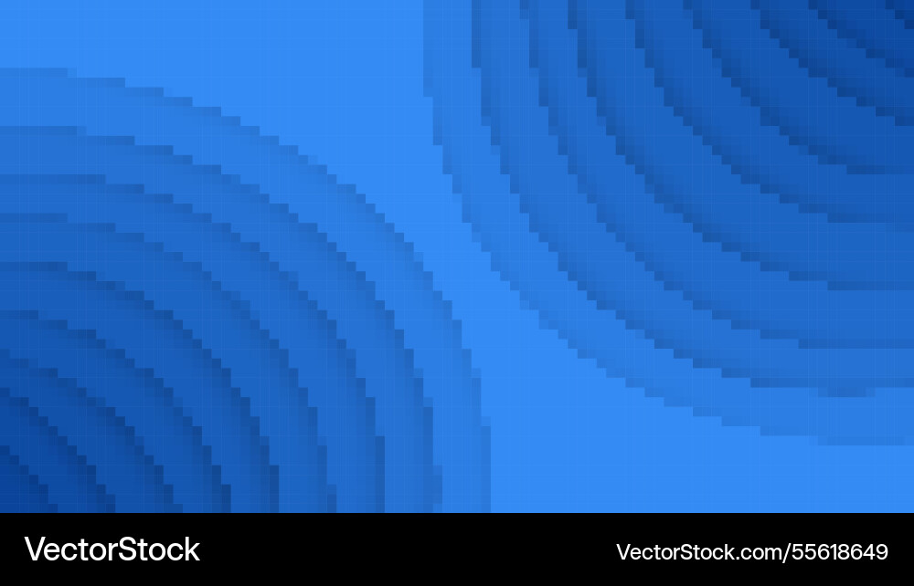 Abstract blue pattern with concentric circles Vector Image